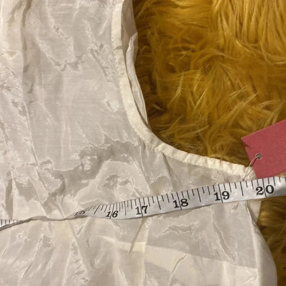 Merona a sheer silky ruffle VNeck muscle sleeveless blouse Sz XL - Picture 6 of 9